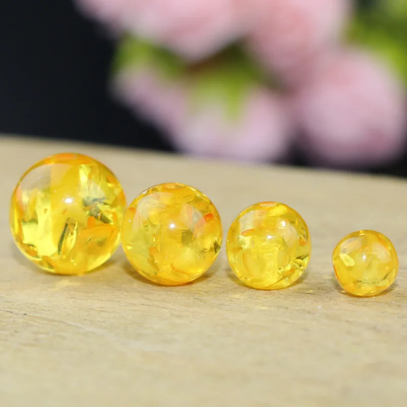 as photo 50pcs 50 шт./лот, красивые круглые бусины янтарного цвета,, 6, 8, 10, 12 мм, ручная работа, браслет, ожерелье, бусины, сделай сам, изготовление ювелирных изделий - Цвет: as photo 50pcs