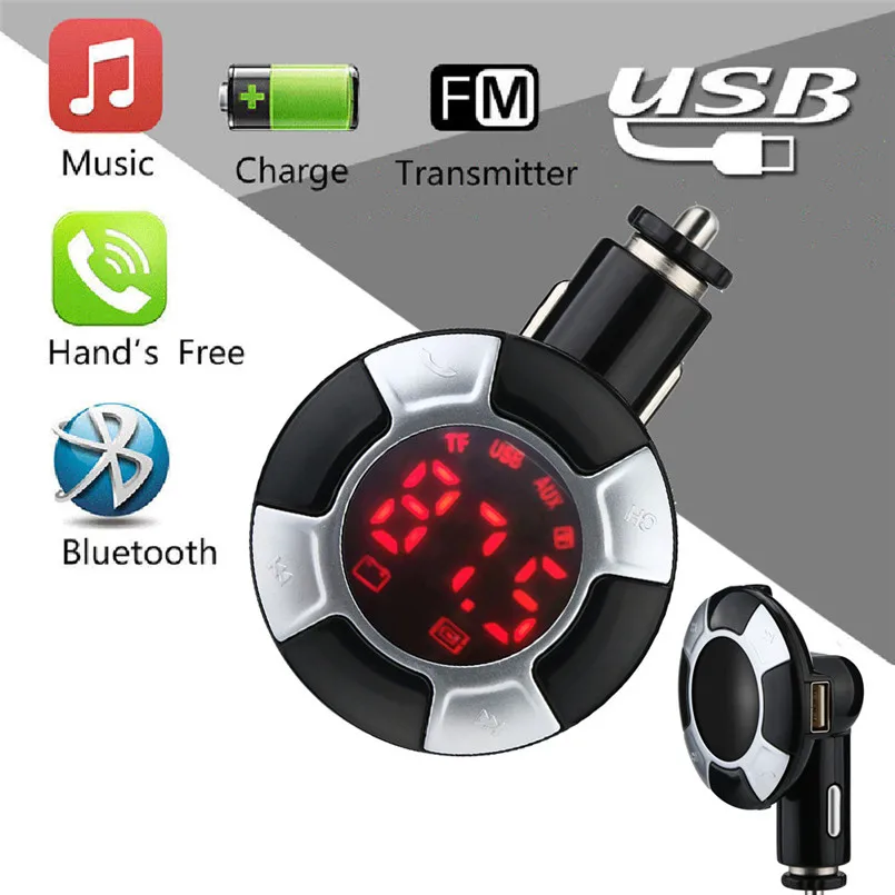 Fm передатчик Bluetooth Автомобильный MP3 плеер беспроводной без рук Q7 двойной