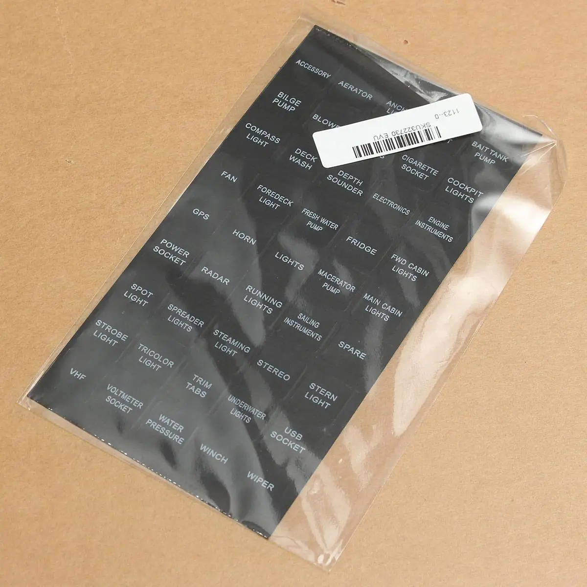 Автомобильный выключатель для лодок панель Переводные картинки набор этикеток 45