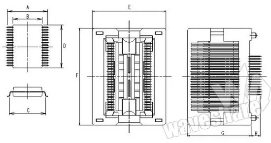 T13 + ADPII ATtiny13 ATtiny12 ATtiny15 ATtiny25 ATtiny45 SOIC8 (208 mil) Программирование адаптер тестовое