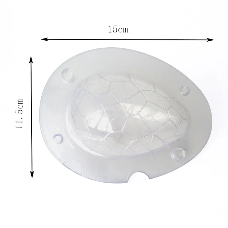2 полости пасхальные яйца из поликарбоната форма для шоколада яиц страуса