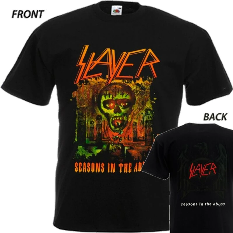 Новая футболка SLAYER сезонная в бездну Футболка с принтом DTG-S-7XL | Мужская одежда