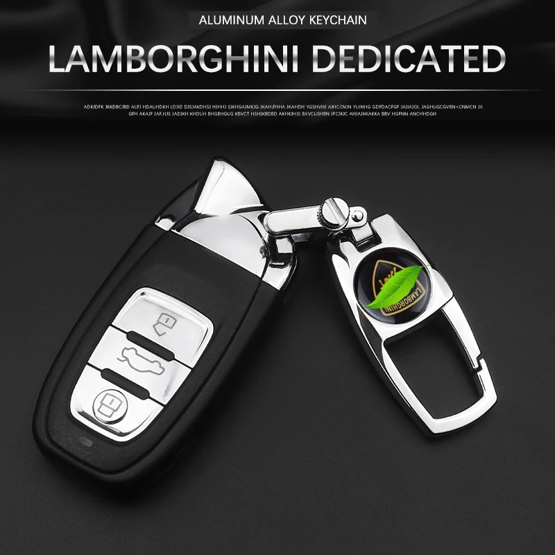 Посвященный Lamborghini ключ значок на цепочке логотип брелок металлический Lamborghini логотип брелок Автозапчасти