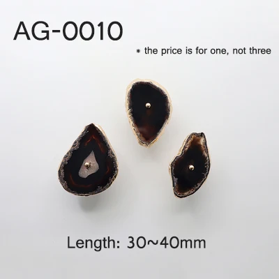 AG-0010-S Ins стиль натуральный агат+ латунная ручка грубого камня режущие ручки для спальни выдвижные ручки/4 цвета - Цвет: AG-0010-S