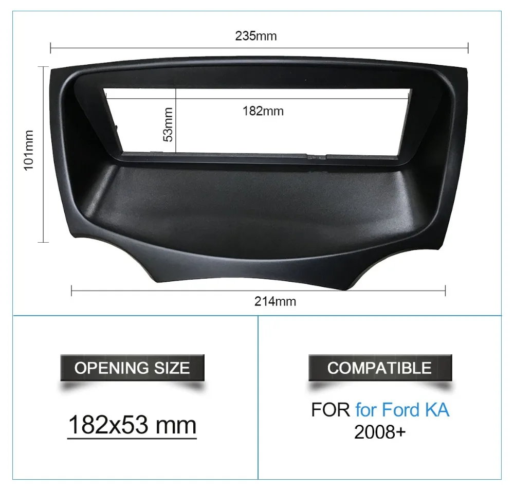 Один Din аудио фасции Для Ford KA 2008+ стерео радио gps DVD стерео CD панель приборная панель Установка отделка комплект рамки