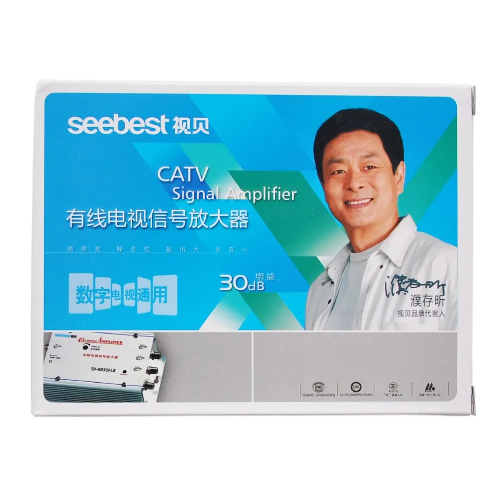 seebest 1 в 2 из 2 способ CA ТВ кабель ТВ усилитель сигнала 30db усиление RF сигнала amplifie LNA для ТВ