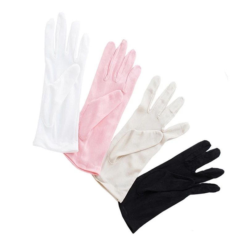 50pairs/lot 100% Real Silk Gloves Women's Spring Summer Glove Soft Silky Female Sunproof | Дом и сад