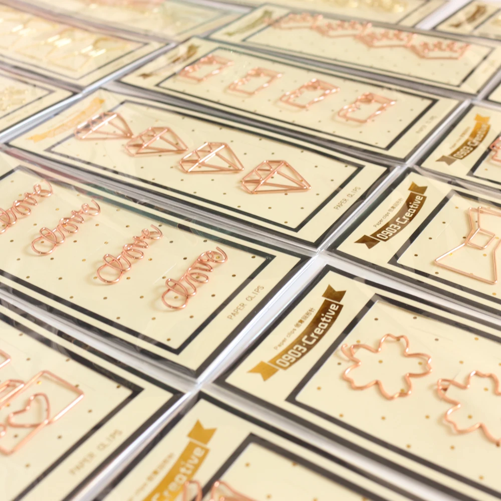 Набор креативных милых металлических канцелярских принадлежностей ручной