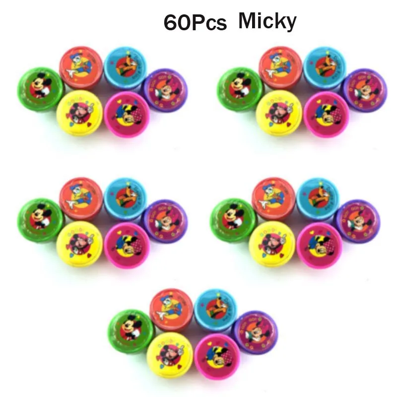10 x 6 Micky Ассорти Подарочные игрушки штамп подарки дети 60 шт Goodie сумки карнавальные призы праздничные вечерние принадлежности наполнители для пиньяты - Цвет: 10 x 6 Micky