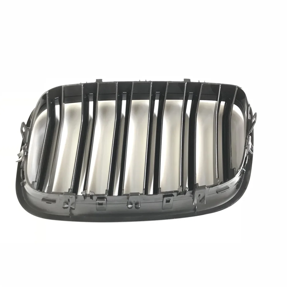 L + R Передняя глянцевая черная двойная планка передняя решетка для BMW E70 X5 E71 X6 2007