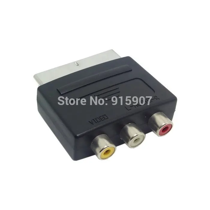 Xiwai Cablecc аудио видео композитный 3 RCA AV для Scart 21pin адаптер Microsoft Xbox & Europe HDTV|Кабели