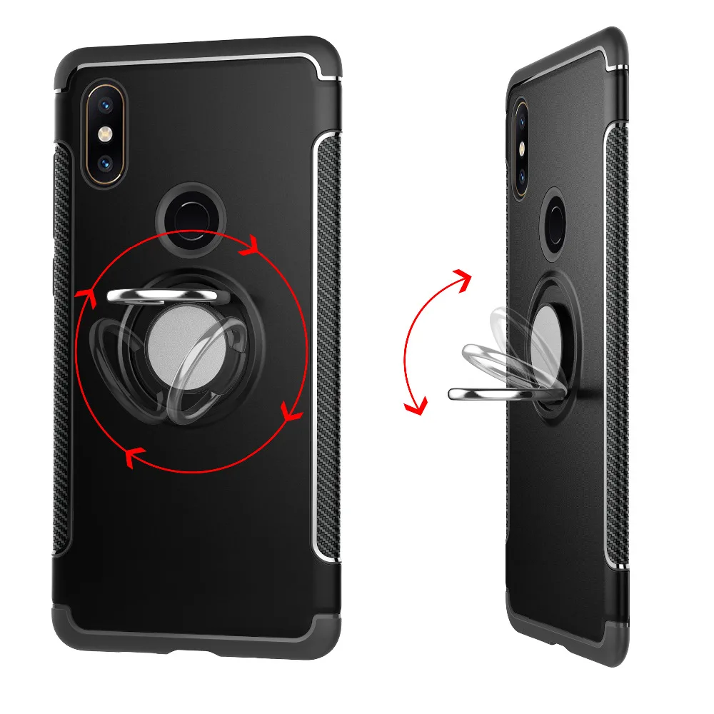 AXBETY для xiaomi mi x 2 s чехол Магнитный автомобиля адсорбции кольцо Броня защитный
