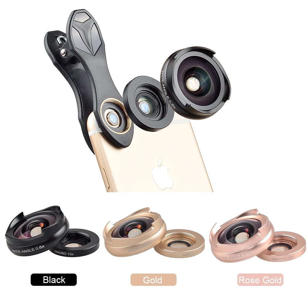 Phone Lens Kit Professional 2 in 1 Wide Angle/Macro lens for Xiaomi iPhone 5s 6s 7plus Smartphone | Мобильные телефоны и