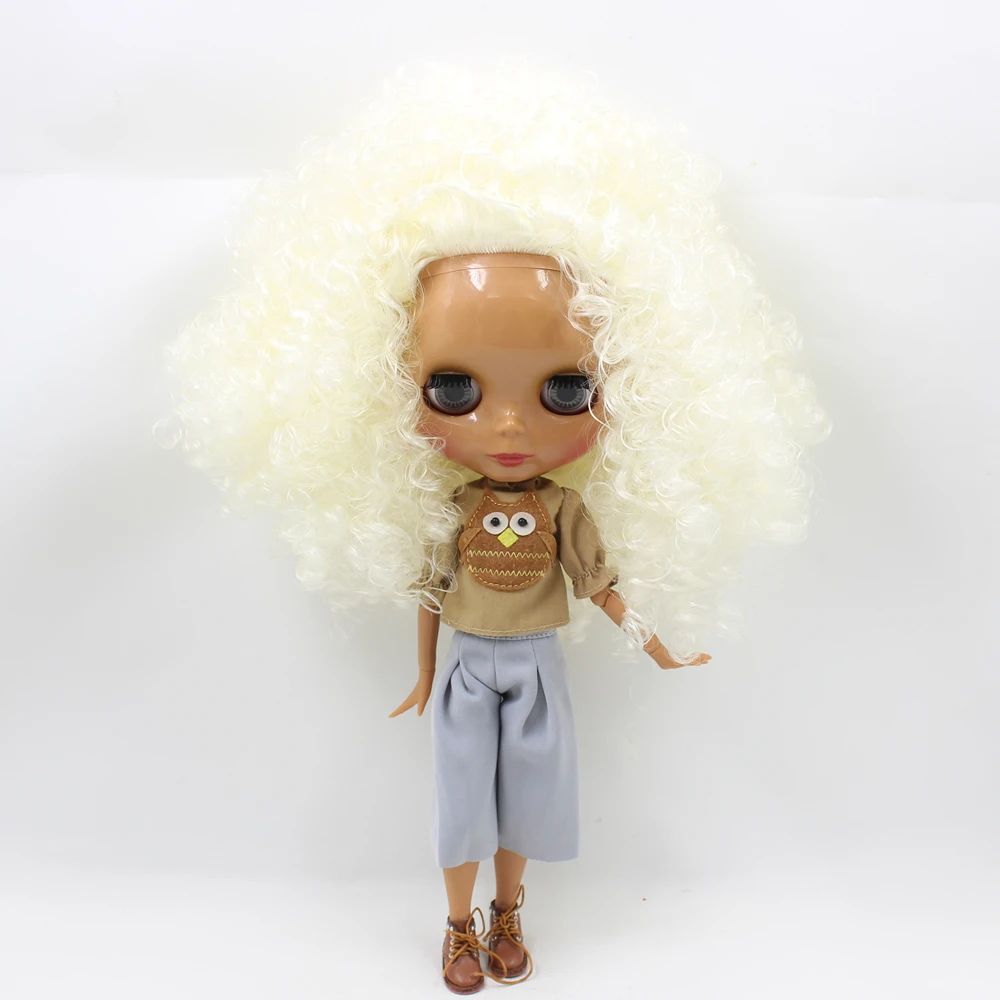 Кукла Blyth ICY DBS No.280BLQE300 рисовые белые волосы для суставов с шоколадной кожей Neo 30 см