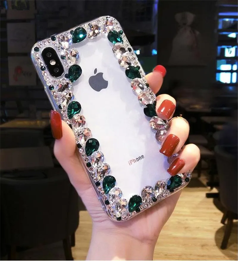 Блестящий чехол для телефона Redmi 7 6A 5A с кристаллами и стразами ручной работы Xiaomi