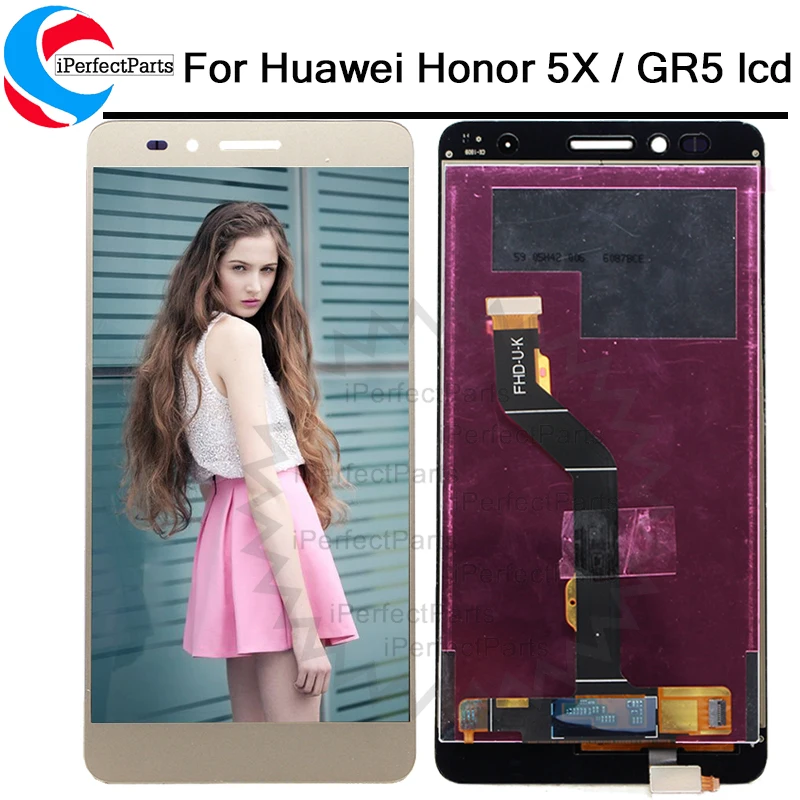 5 &quotЖК дисплей для HUAWEI GR5 ЖК экран Honor 5X сенсорный дигитайзер с рамкой запасные