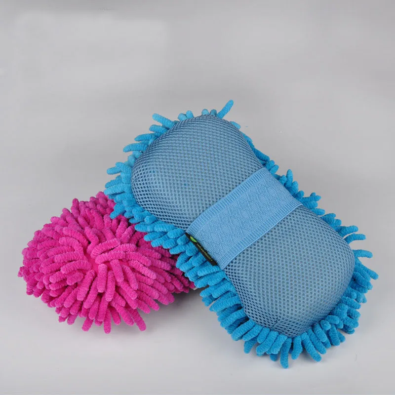 Щетка для чистки автомобиля из микрофибры большая специальная плюшевая губка