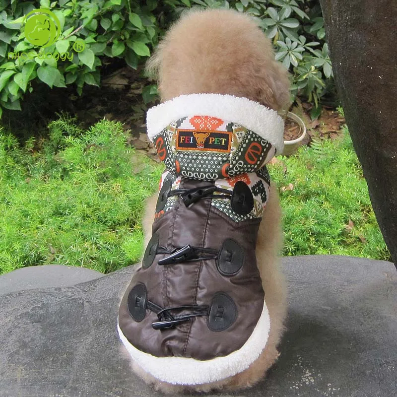 Супер теплая осенне-зимняя пуховая парка для собак одежда в различных стилях