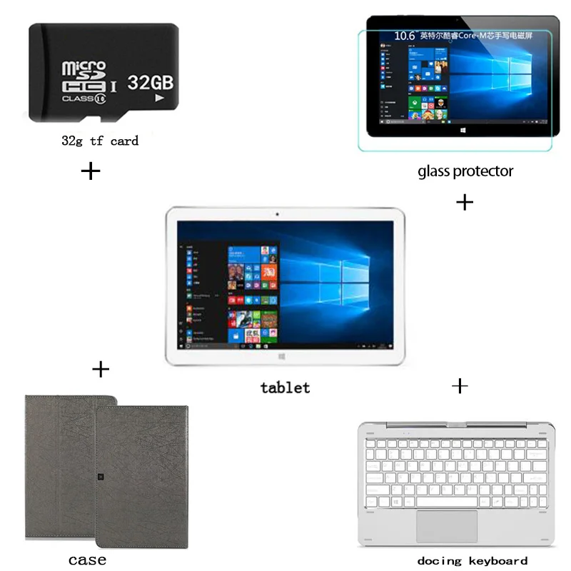 10,6 дюймов ALLDO cube Mix Plus 2 в 1Windows 10 Intel Kaby Lake Core M3-7Y30 двухъядерный 1,61 ГГц 4 Гб ram 128 Гб SSD - Комплект: bunble4