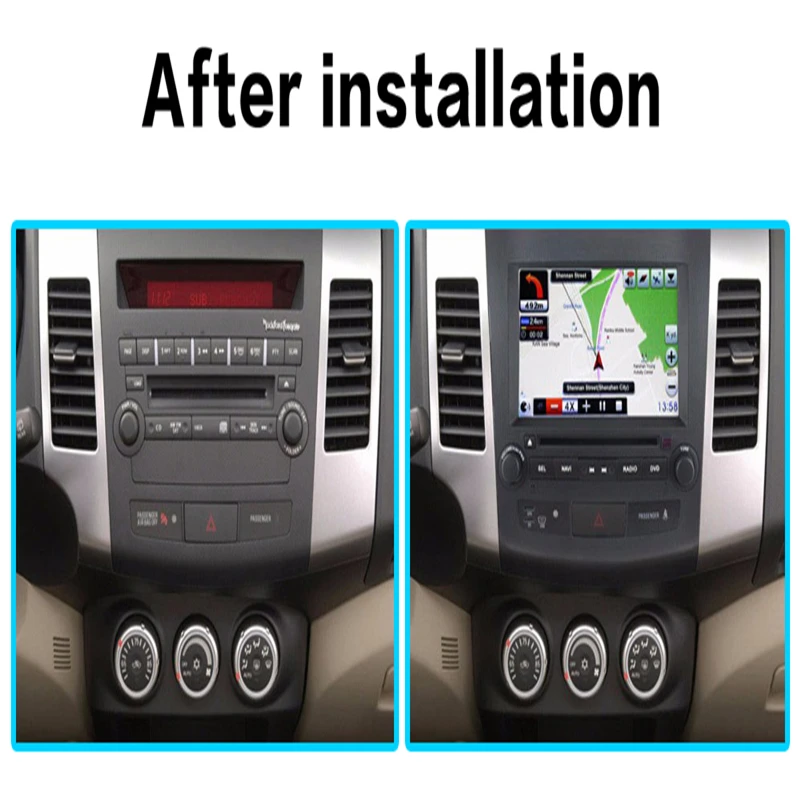 Android 8 0 автомобильный DVD кассетный плеер recoder GPS навигация для Mitsubishi Outlander 2006 2012 Citroen