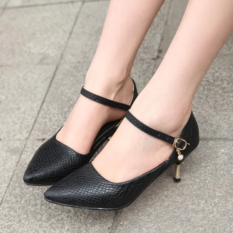 Туфли лодочки женские на высоком каблуке заостренный носок закрытый большой