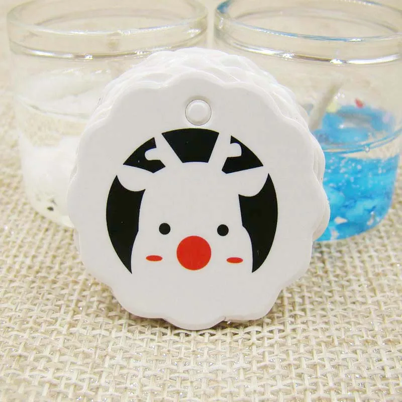 С наступающим Новым годом бумажные бирки Веселые Предновогодние подарок к