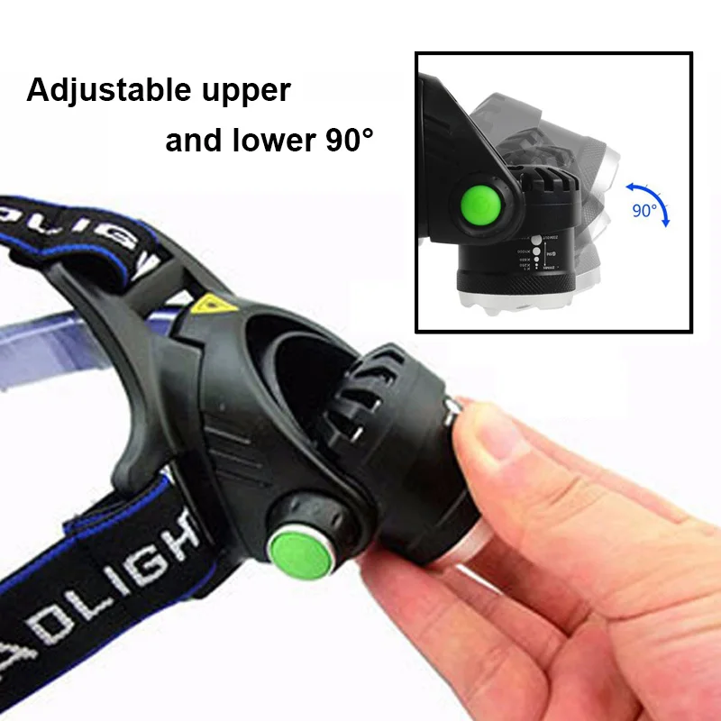 New LED Headlight XML T6 Waterproof Headlamp Flashlight Zoomable Head Lamp 18650 Rechargeable Battery Outdoors Torch Lights | Освещение