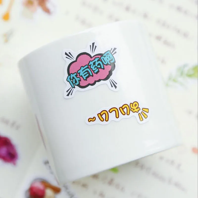 40 шт./кор., для маленькой девочки, новая серия милые штучной упаковке Kawaii Стикеры Diy канцелярские альбом тонкий японский дневник красивые запечатывания Стикеры s