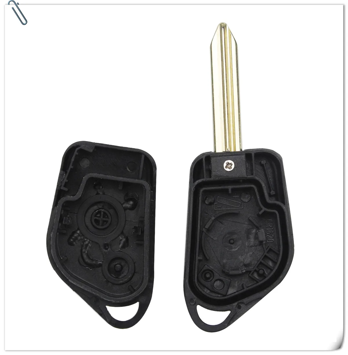 Jingyuqin дистанционный ключ брелок чехол для Citroen Elysee Saxo Xsara Picasso Berlingo C2 C3 для peugeot 106 206 306 205 405