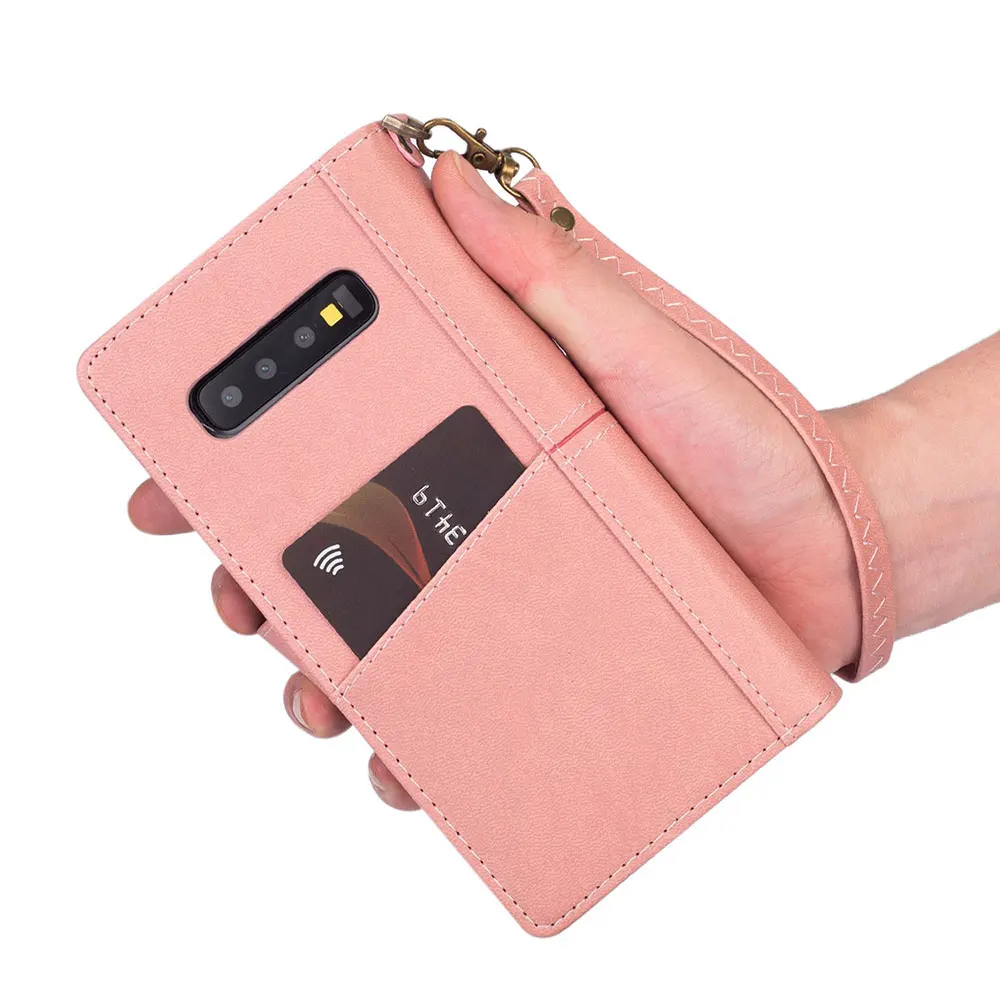 KISSCASE Business Leather Phone Case For Samsung S8 Plus S10 S9 S10E Note 8 9 Card Slot Holder Cases J3 J7 A5 |