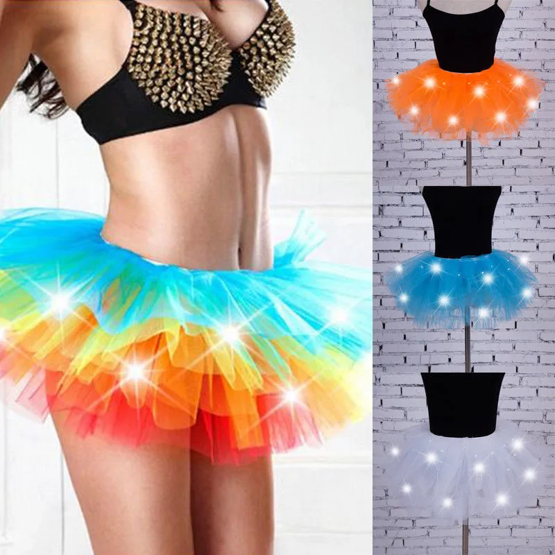 Женские вечерние юбки-пачки pudcoco однотонные многослойные юбки для Хэллоуина