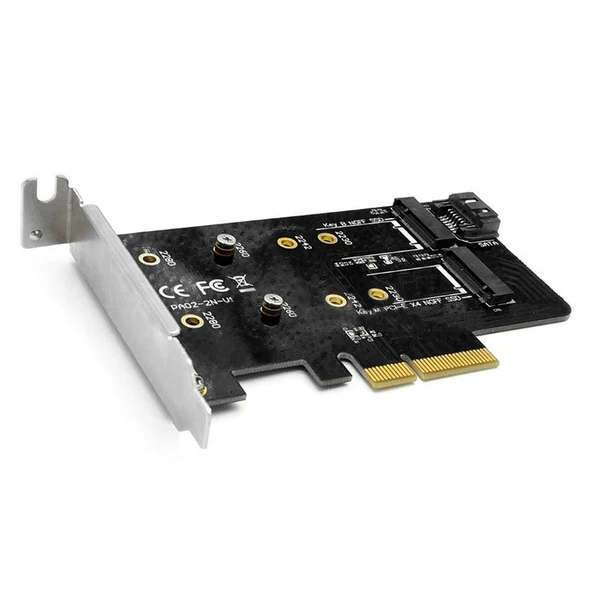 Pa02 Rtk Ngff M.2 конвертер PCI E адаптер Pci X4 к Ssd для 2280 мм B ключ + M черный| |