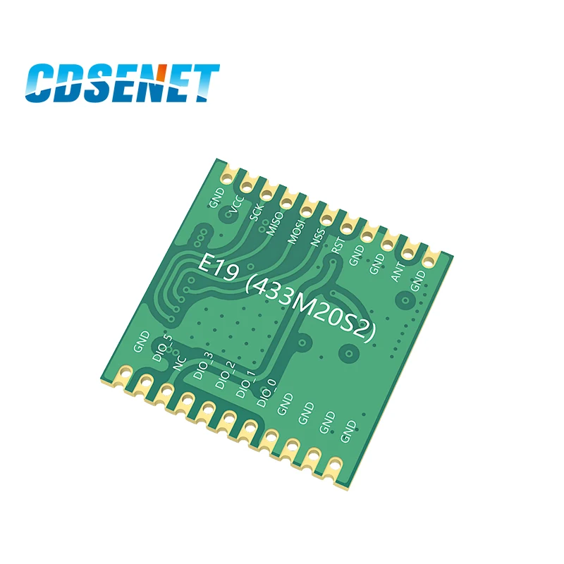E19 433M20S2 SX1278 LoRa 433 МГц SMD SPI дальнего действия коммуникатор радио 100 мВт Печать