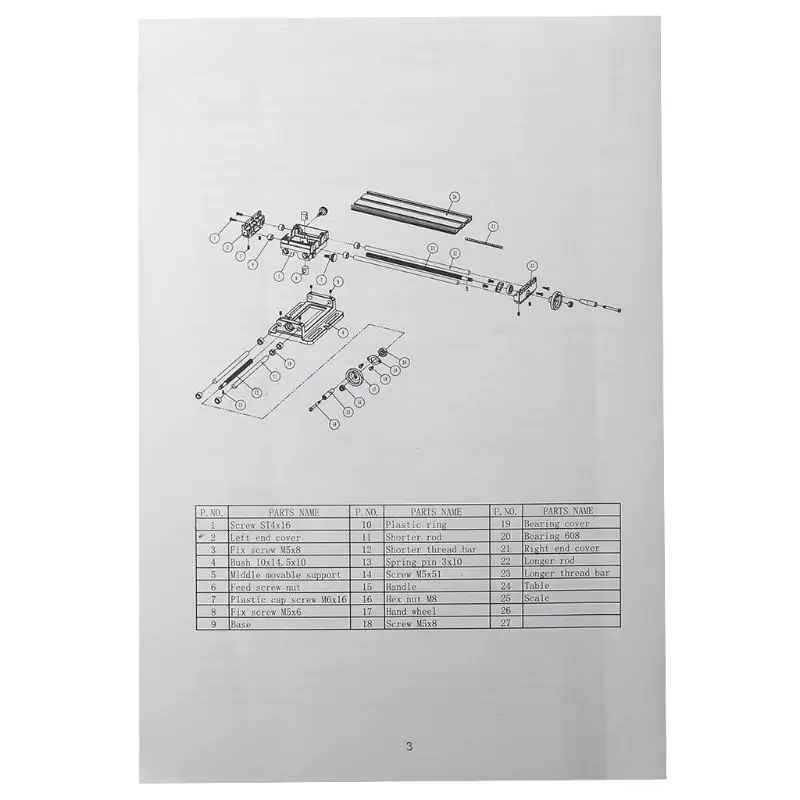 

Mini Milling Machine Work Table Vise Portable Compound Bench X-Y 2 Axis Adjustive Cross Slide Table for Bench Drill Press 12.2in