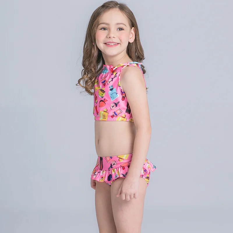 Muzhidou 2017 Детские купальники для детей летнее платье Комплект из 2 предметов