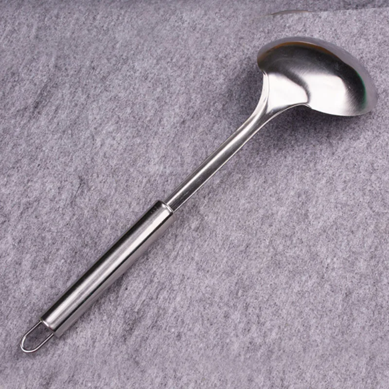 Столовая ложка из нержавеющей стали столовая большая длинная ручка посуда для