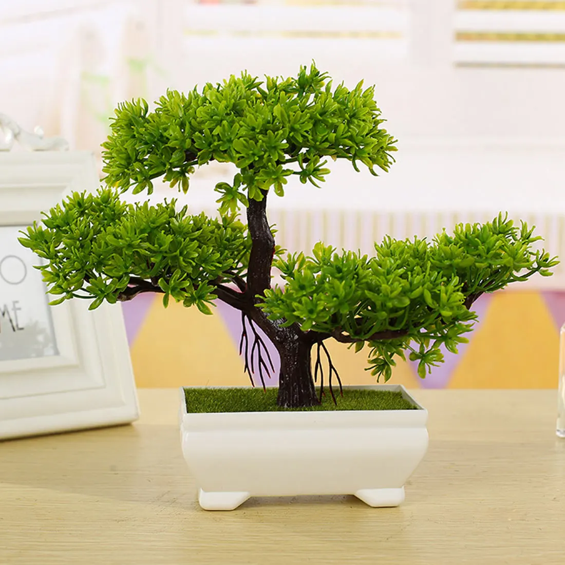 Домашний декор 1 шт. приятный бонсай-сосна имитация декоративных цветов и венок с