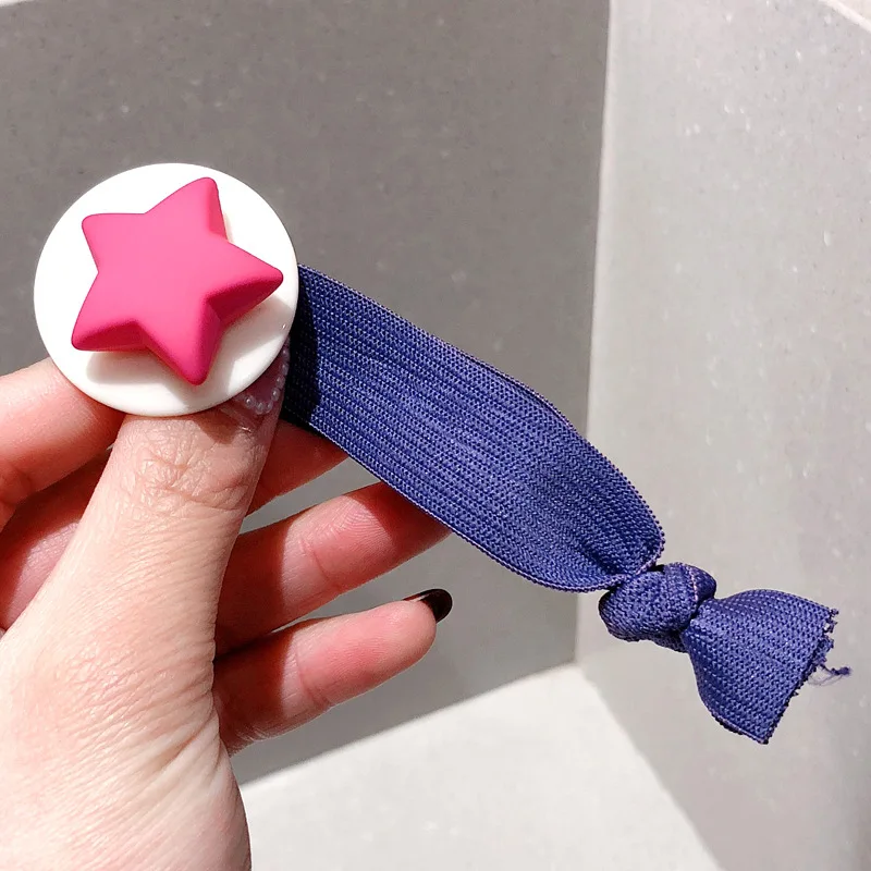 Милая резинка для волос девочек Корейская сетчатая красная ins простая в