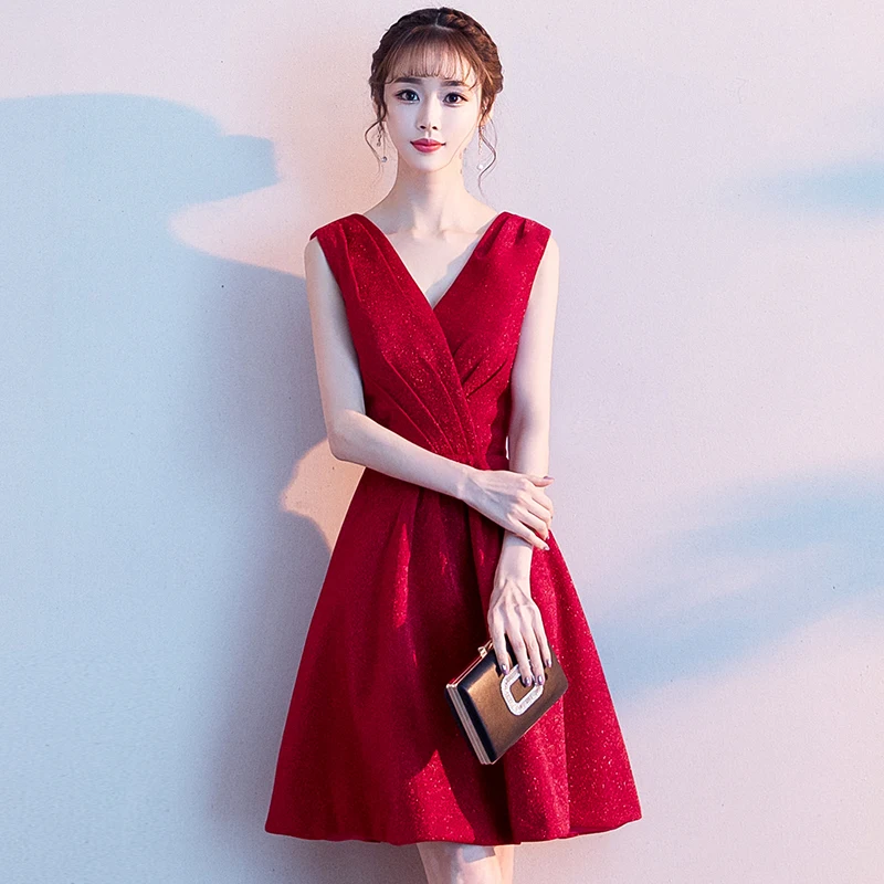 2020 сексуальные короткие коктейльные платья свадебное банкетное платье винного