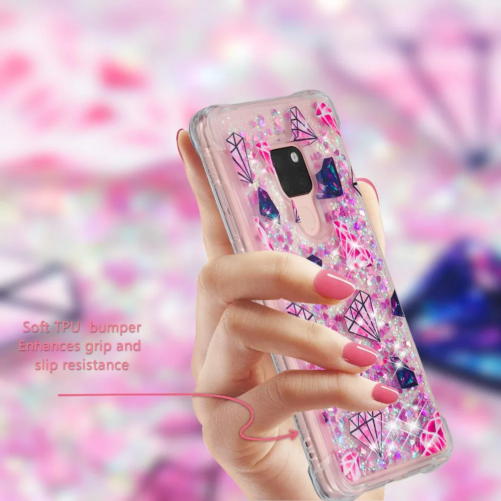 Модная мультяшная живопись подходит для huawei mate 20 динамический песок анти-падение