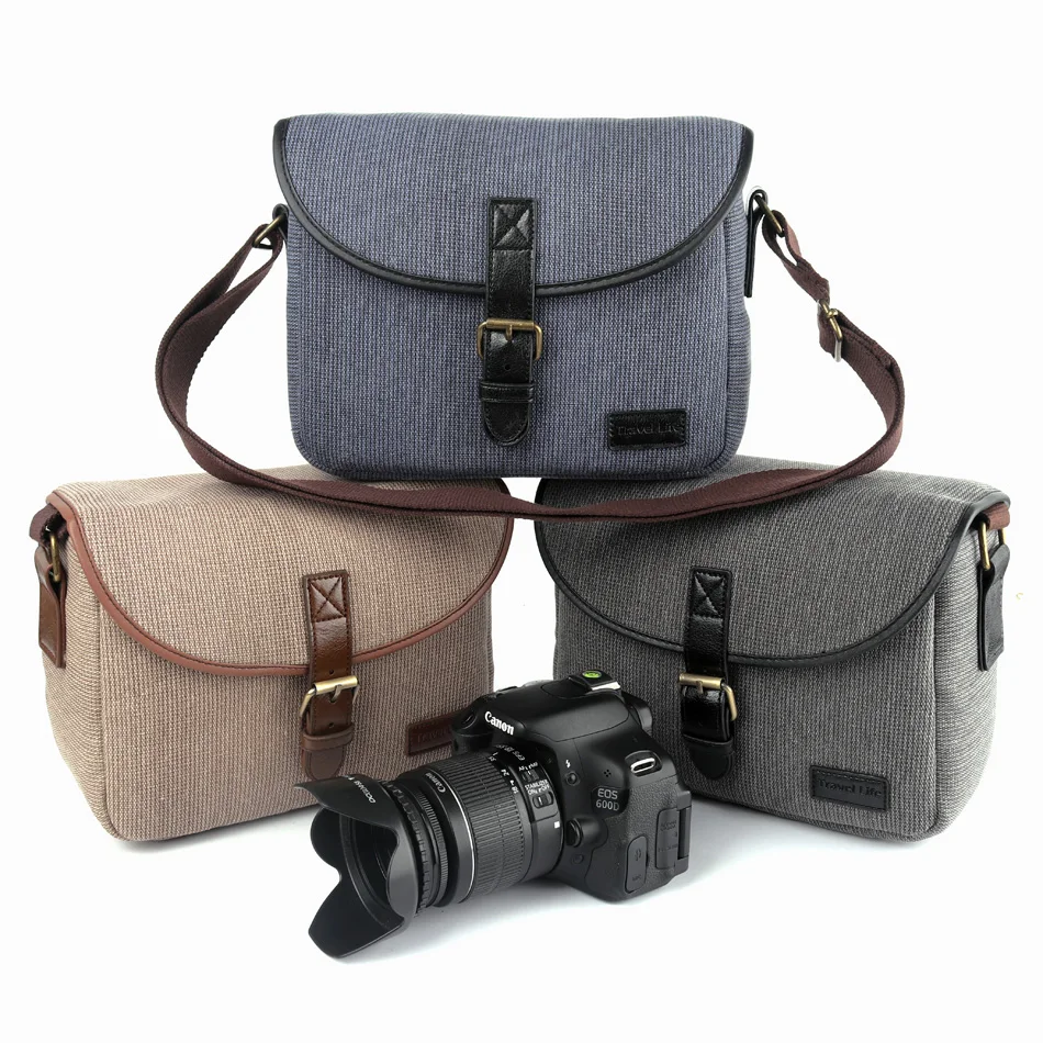 Ретро DSLR камера сумка через плечо для камеры Canon Nikon Sony alpha Panasonic Fujifilm Olympus фото