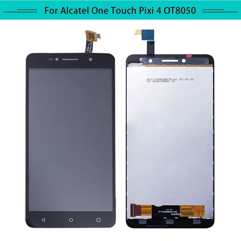 1 шт. для Alcatel Pixi4 6 0 OT-8050D OT8050 8050D 8050 ЖК-дисплей в сборе дигитайзер с сенсорным