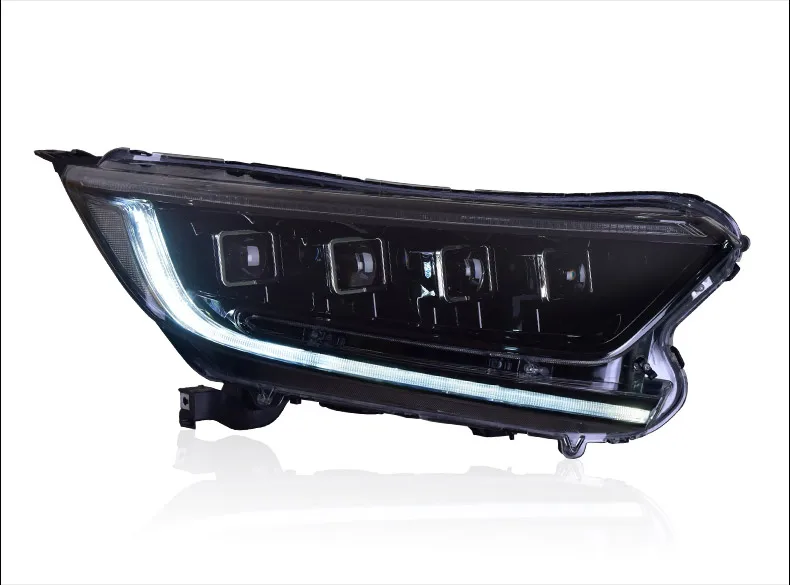 KOWELL автомобильный Стайлинг для Honda- CR-V CRV головной светильник s весь светодиодный головной светильник светодиодный DRL передний светильник Би-светодиодный объектив динамический сигнал поворота