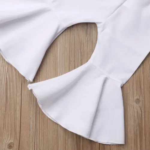 Новый дизайн Детская осенняя одежда для маленьких девочек однотонная джинсовая