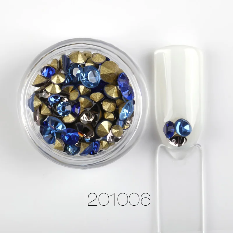 M201006 ROSALIND лак для ногтей гель для приклеивания страз смешанный цвет 1 шт. украшения для ногтей Стразы для маникюра кристаллы аксессуары для ногтей - Цвет: M201006