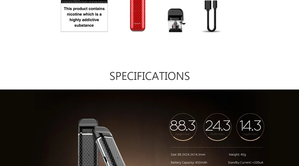 SMOK novo комплект cobra covered pod vape ручка комплект с 450 мАч встроенный аккумулятор 2 мл емкость pod vape картридж vs SMOK novo 2