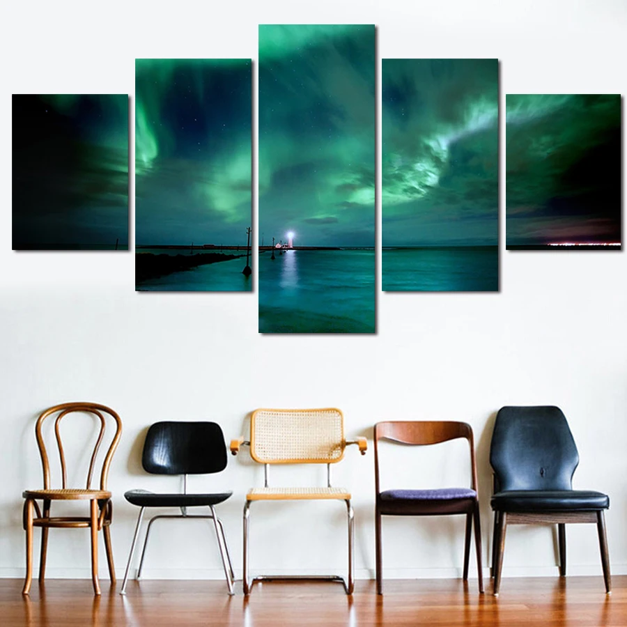 5 панелей настенная Картина на холсте современные настенные картины масляная