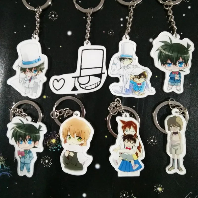 Аниме игра Fate/stay night Detective Conan акриловый держатель для ключей Рисунок брелок Шарм