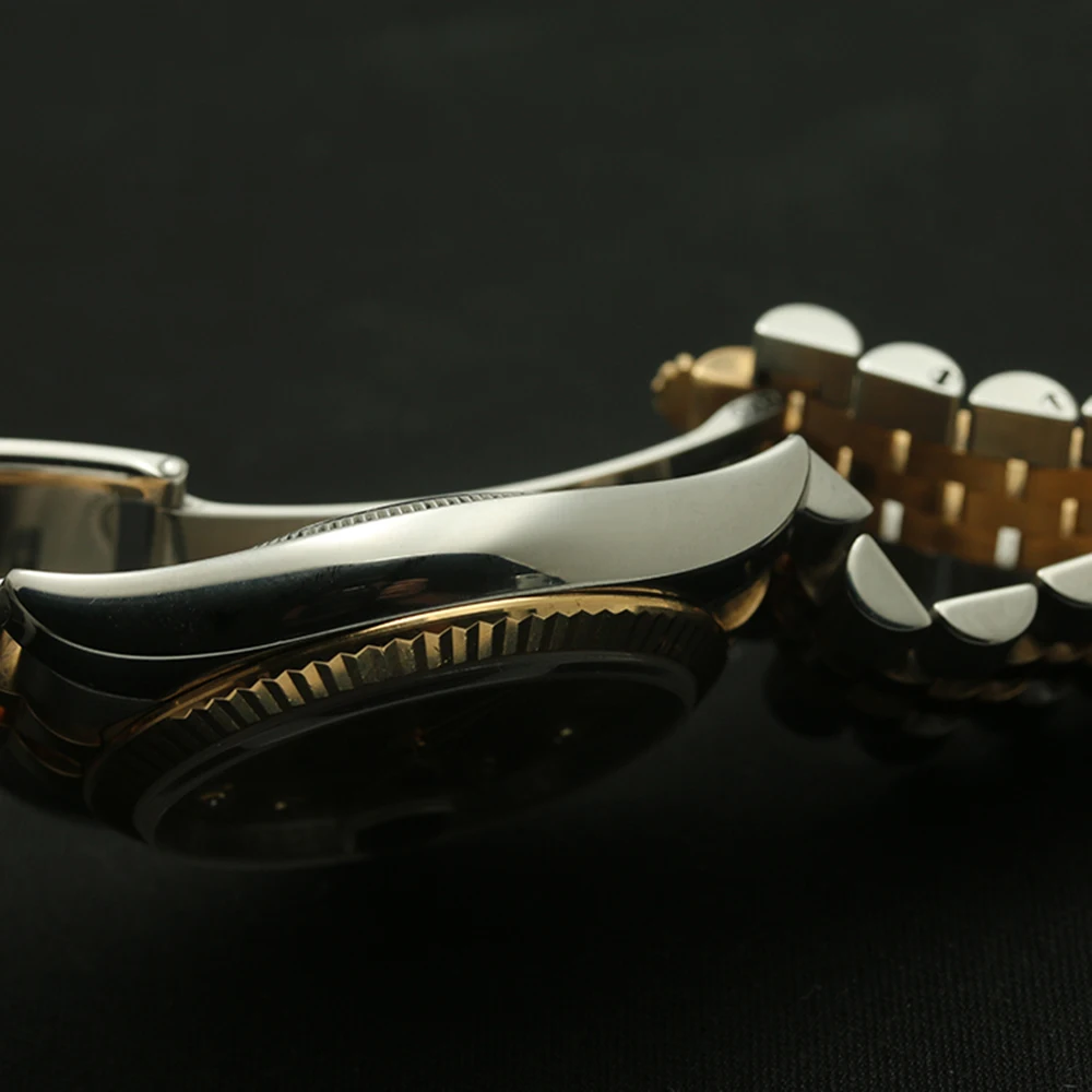 TACTO Для мужчин s часы Fashionalbe классический Серебряный роль Сталь мужские Relogio Masculino