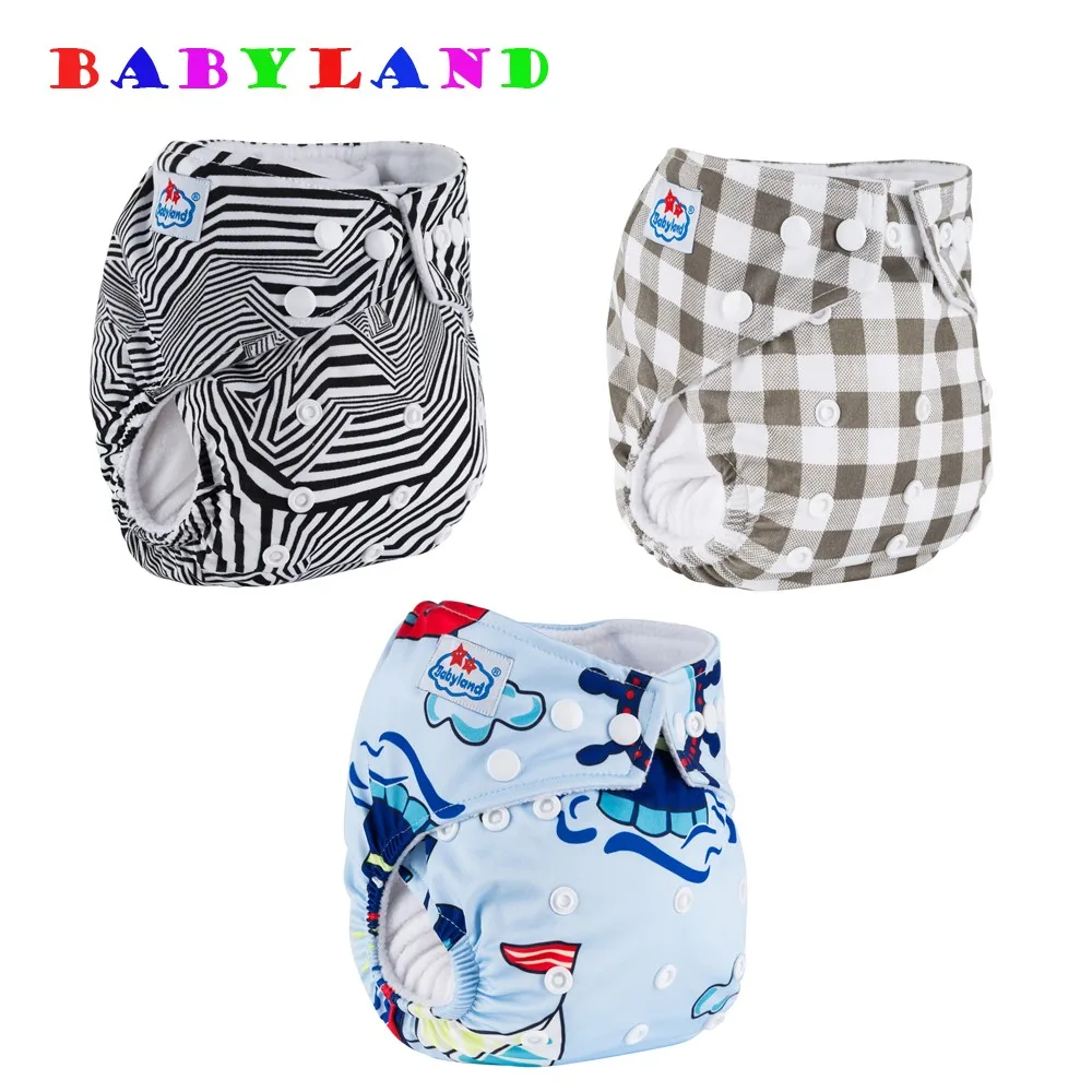 10 шт Babyland карманные тканевые подгузники все виды новых принтов ночные и дневные
